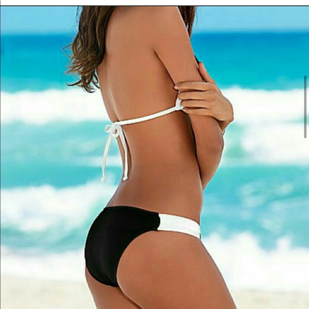 GREY AND PINK Brazilian Bikini Swimsuit - Picture 5 of 6